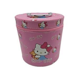 Sanrio Hello Kitty Pink Cosmetic Makeup Storage Case Bag Travel Organizer